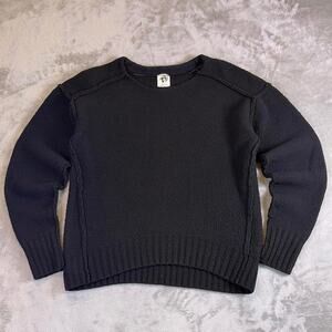 We The Free by Free People Black Sweater Women’s Small Oversized Knit Pullover